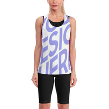 Charger l'image dans la galerie, Gilet de sport d'entraînement de yoga sans manches pour femme YJ022 personnalisé avec photo texte prénom (conception multi-images)