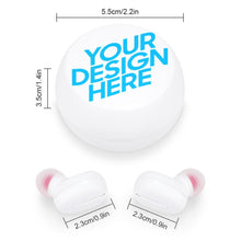 Charger l'image dans la galerie, Impression d’image unqiue Écouteurs Bluetooth sans fil avec station de charge 3C0710008 personnalisés avec motif logo photo texte