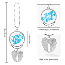 Charger l'image dans la galerie, Pendentif de voiture / décoration de voiture en alliage de zinc personnalisé avec prénom photo texte
