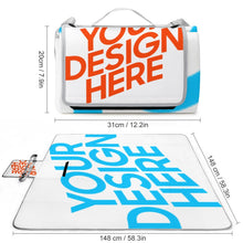 Charger l'image dans la galerie, Tapis de pique-nique carré imperméable design vous-même Q003 impression personnalisé avec logo image photo texte
