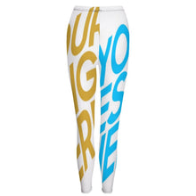 Charger l'image dans la galerie, Legging sport taille haute femme NZ205 personnalisé avec photo motif logo texte (impression des multi-images)
