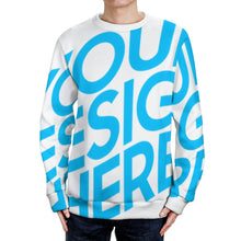 Charger l'image dans la galerie, Pull homme à col rond MY09 personnalisé avec photo et logo (impression d'image unique)