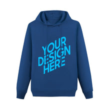 Charger l'image dans la galerie, Sweat pull à capuche homme sans poche personnalisé avec photo motif et logo (imprimé sur le devant)