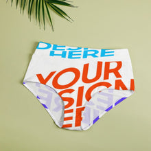 Charger l'image dans la galerie, Culotte Slip Taille Haute Femme NZ052 Personnalisée Avec Photo Texte Motif Logo (Impression Complète Multi-Images)