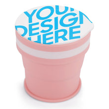 Charger l'image dans la galerie, Gobelet pliable inox en silicone JJ0520063 impression personnalisé avec logo texte photo motif