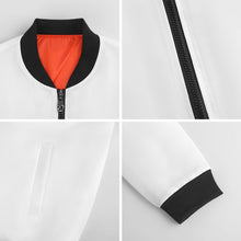 Charger l'image dans la galerie, Blouson aviateur classique pour homme BMJ manteau tout imprimé personnalisé avec photo motif texte (conception une image)