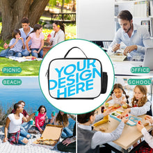 Charger l'image dans la galerie, Sac à lunch détachable Fourre-tout isolé Boîte à lunch Récipient à lunch étanche réutilisable personnalisé avec photo motif texte