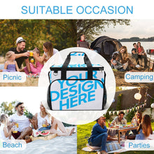 Charger l'image dans la galerie, Sac isotherme de camping A019 personnalisé avec prénom photo texte logo