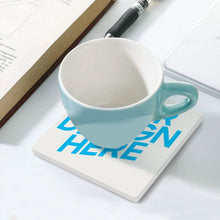 Charger l'image dans la galerie, Tapis de tasse céramique carré impression personnalisé avec motif photo logo texte
