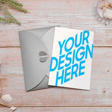 Charger l'image dans la galerie, Carte de voeux / carte postale verticale impression personnalisée avec photo logo motif texte