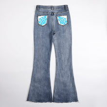 Charger l'image dans la galerie, Jean extensible évasé MC603 Personnalisé de poche avec texte et image (Image unique)