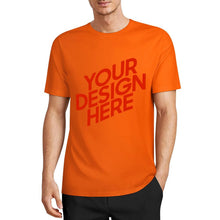 Charger l'image dans la galerie, T-shirt unisexe 100 % coton biologique imprimé sur le devant personnalisé avec photo texte prénom