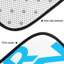 Charger l'image dans la galerie, Tapis de sol antidérapants en velours corail pour cuisine salle de bain avec trait noir personnalisé avec photo motif texte