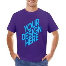 Charger l'image dans la galerie, T-shirt tee shirt à manches courtes en col rond homme imprimé recto-verso personnalisé avec photo logo texte motif
