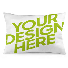Charger l'image dans la galerie, Taies d'oreiller / Housses de coussin en polyester en forme de longue bande personnalisée avec photo prénom (impression recto-verso)
