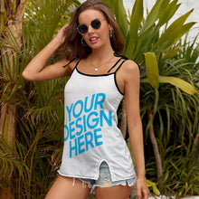 Charger l'image dans la galerie, Débardeur à bretelles Ample Fluide Femme NZ004 personnalisé avec motif logo photo texte