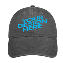 Charger l'image dans la galerie, Baseball casquettes chapeau de jean adulte personnalisé avec photo motif texte logo