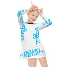 Charger l'image dans la galerie, Robe enfant à manches longues personnalisée et design avec votre nom ou texte