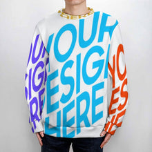 Charger l'image dans la galerie, Pull homme à col rond MY09 personnalisé avec photo et logo (impression des multi-images)