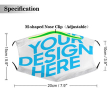 Charger l'image dans la galerie, Masque en tissu adulte (sans filtre) (2 images différentes) personnalisé avec photo logo motif texte