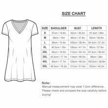 Charger l'image dans la galerie, Robe t-shirt élégante robe à manches courtes femme longueur genou avec col en V NZ2202046 personnalisés avec photo logo ou texte