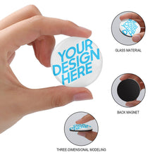 Charger l'image dans la galerie, Aimants à frigo / Magnets frigo 3cm personnalisé avec photo texte motif logo