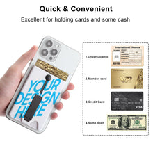 Charger l'image dans la galerie, Paquet de cartes autocollant arrière pour téléphone portable personnalisé avec photo texte logo
