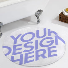 Charger l'image dans la galerie, Tapis de sol rond confortable pour la maison personnalisé avec motif photo logo texte