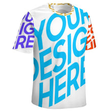 Charger l'image dans la galerie, T-shirt tee shirt homme NT impression complète personnalisé avec photo texte (conception multi-images)