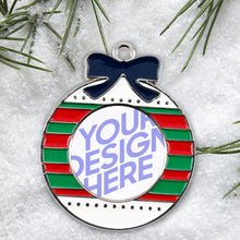 Charger l'image dans la galerie, Breloque Pendentif de Noël en Alliage personnalisé avec photo prénom texte