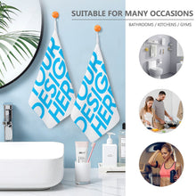 Charger l'image dans la galerie, Essuie main microfibre multifonctions personnalisé avec photo image logo motif texte