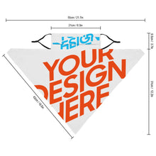 Charger l'image dans la galerie, Masque / Bandana à boucle d'oreille personnalisé avec photo logo motif texte