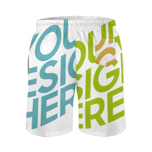 Charger l'image dans la galerie, Homme short de bain / maillot de bain / short de plage à séchage rapide avec cordon de serrage D1P personnalisée avec photo texte (Impression Complète Multi-Image)