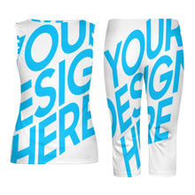 Charger l'image dans la galerie, Impression d’image unique Débardeur Short Costume / Ensemble moulant deux pièces pour femme PTZ Personnalisé avec image et photo