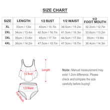 Charger l'image dans la galerie, Bikini tankini 2 pièces grande taille sans armature avec dentelle femme FT5095 personnalisé avec photo motif logo texte (conception une image)