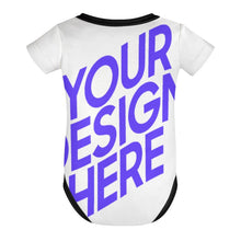 Charger l'image dans la galerie, Combinaison bébé avec boutons 349P costume singulet extensible pour bébés garçons et filles personnalisé avec photo texte prénom (conception une image)