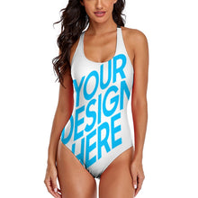 Charger l'image dans la galerie, Maillot de bain une pièce élégant femme LT3150 personnalisé avec image logo texte motif (conception une image)