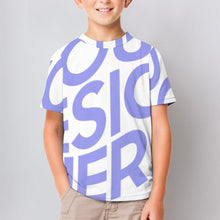 Charger l'image dans la galerie, T-shirt / Tee shirt enfant manches courtes sport ET personnalisé avec photo texte logo (impression image unique)