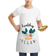 Charger l'image dans la galerie, Tablier de cuisine sans poches pour femme homme personnalisé avec photo motif logo texte