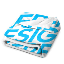 Charger l'image dans la galerie, Couverture de lit canapé en peluche douce confortable personnalisé avec photo image texte motif logo