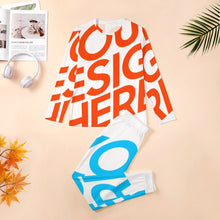 Charger l'image dans la galerie, Pyjama Homme ensemble 2 pièces à manches longues grande taille ITZ personnalisé avec photo motif logo texte (Impression d’image unique)