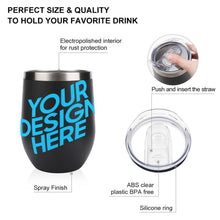 Charger l'image dans la galerie, Gobelet réutilisable en acier inoxydable personnalisé avec photo motif texte logo