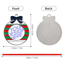 Charger l'image dans la galerie, Breloque Pendentif de Noël en Alliage personnalisé avec photo prénom texte