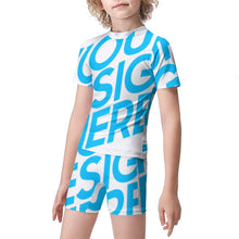 Charger l'image dans la galerie, Maillot de bain 2 pièces/Combinaison de surf enfant 6 ans 10 ans ET009 impression personnalisé avec motif logo image texte