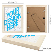 Charger l'image dans la galerie, Cadre de puzzle (version verticale) GY0907008 personnalisé avec Texte, Photo, Image, Logo