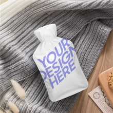 Charger l'image dans la galerie, Bouillotte originale avec couvercle 26.5 X 15.3cm personnalisée avec photos prénoms texte