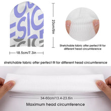 Charger l'image dans la galerie, Bonnet tricoté pour enfants bonnet garçon fille personnalisée  avec prénom motif texte (conception multi-images)