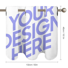 Charger l'image dans la galerie, Deux mêmes pièces décor rideau salon chambre occultant personnalisé avec photo logo texte motif