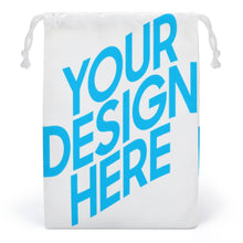 Charger l'image dans la galerie, Sac de rangement en toile avec cordon de serrage personnalisé avec photo texte (Impression recto-verso)