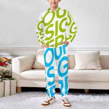 Charger l'image dans la galerie, Ensemble sweat 2 pièces A5TZ pour garçons filles avec sweat à capuche et pantalon de survêtement personnalisé avec photo texte prénom